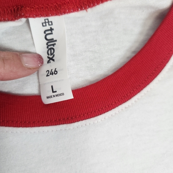 Paul Simon White & Red 70s Men's T-shirt Size L - Picture 11 of 14